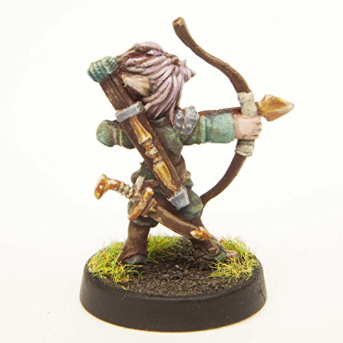 Stonehaven Gnome Archer Miniature Figure for 28mm Table Top Wargames - Made in USA