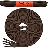 Flat Waxed Cotton Boot Laces Shoelaces [3 Pairs] 1/4