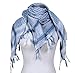Premium Shemagh Head Neck Scarf - White/Blue
