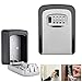 Key Lock Box,Key Storage Lock Box,4-Digit Combination Key Security Box,Key Lock Box for Outside Wall Mounted Lock Box,Resettable Code (A)