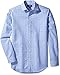 Amazon Brand - BUTTONED DOWN Men's Fitted Spread-Collar Pattern Non-Iron Dress Shirt Without Pocket