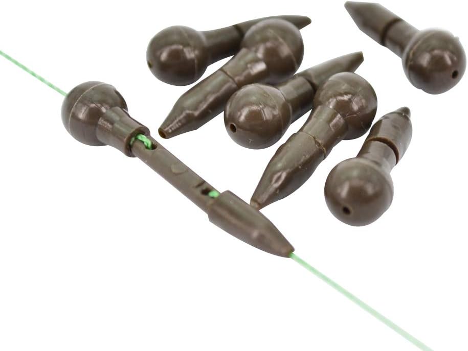 tyrrdtrd 10Pcs Carp Fishing Quick Change Beads Rigs Hook Link Method Feeder Line Holder Outdoor Sports Tools