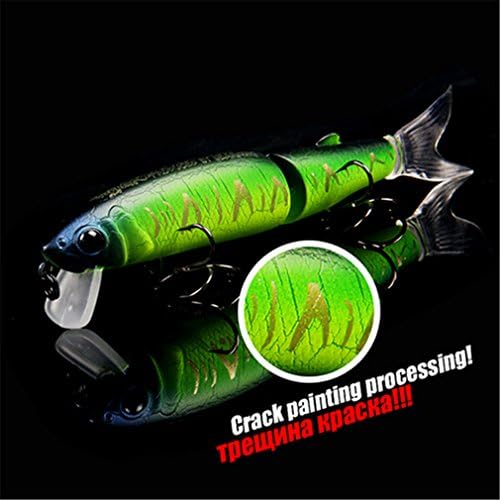 Oceansee Fishing Lure Minnow Quality Professional Bait 11.3Cm 13.7G Swim Bait Jointed Bait Equipped Black Or White Hook