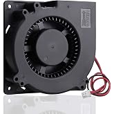 GDSTIME Brushless Radial Blower Fan High Speed 24V DC Centrifugal Fan 120mm | 120mm x 32mm, 2-Pin, High Airflow, Squirrel Cage, Replacement Fan for 3D Printer, DIY Projects Exhaust Ventilation - 1232