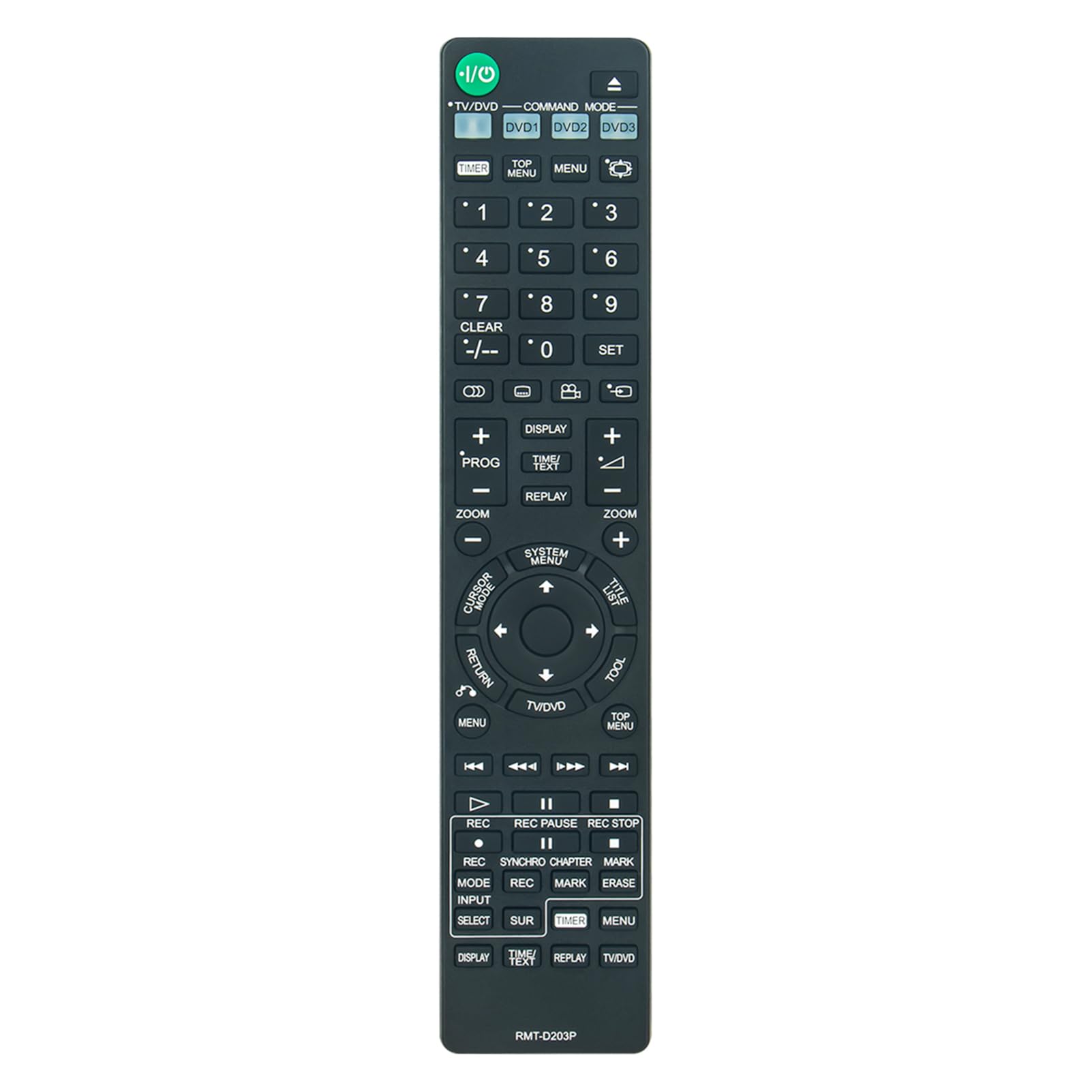 VINABTY RMT-D203P Replacement Remote Control Compatible with Sony DVD recorder RDR GX3 GX5 GX7