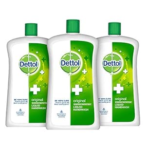Dettol Liquid Handwash Bottle – Original Hand Wash- 900ml (Pack of 3) | Germ Defence Formula | 10x Better Germ…
