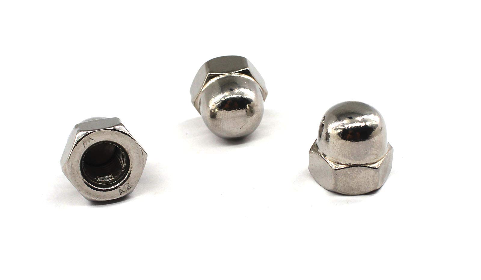 304 Stainless Steel M3 Acorn nut Hex Cap nut hex Head Bolt nut Dome Bolt Protection Cover Pack of 20 pcs
