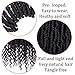 Stamped Glorious Crochet Hair Pre Looped 14 Inch Bomb Twist Crochet Hair for black women kinky Passion Twist Mini Twist Hair with Curly End (4 Packs)