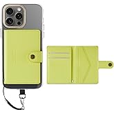 ZICISI for Apple Magsafe Wallet,PU Leather Magnetic Wallet for iPhone 16/15/14/13/12 pro Max/Mini/plus,5 Card Holders with RFID Blocking (Yellow)