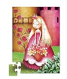 Crocodile Creek 36 pc Shaped Box Floor Puzzle/Flower Princess