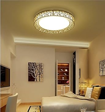 Modern Simple Living Room Lamp Atmosphere Ceiling Lamp Iron Art