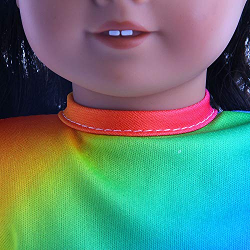 callm 18 Inch Doll Accessories Set Toys Doll Multicolor Clothes Wardrobe for 18 Inch American Boy Girl Dolls - Thumbnail 4
