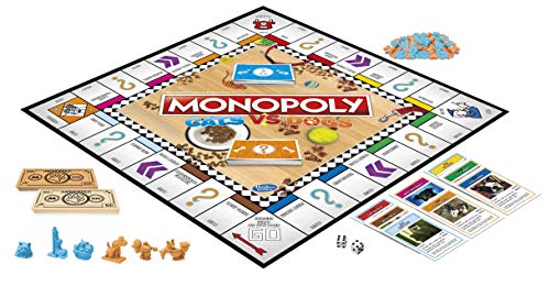 Monopoly Cats Vs. Dogs Board Game for Kids Ages 8 and Up - //coolthings.us