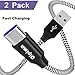 Charger Cable for Samsung Galaxy S9 / S8 Charger, Type C Fast Charger Nylon Braided Cord for Samsung Galaxy S8, Galaxy S9 Plus, S10 / Note 9 / Note 8,Google Pixel 3 2 XL, LG G7 V40 (3FT/6FT 2 Pack)