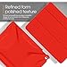 iPad Air 2 Case, Apple iPad Air 2 Case, rooCASE Origami Ultra Slim Fit Thin Lightweight Shell PU Leather Folio Case with Auto Sleep Wake Smart Cover, Red / Yellow (will NOT fit New iPad 2017)