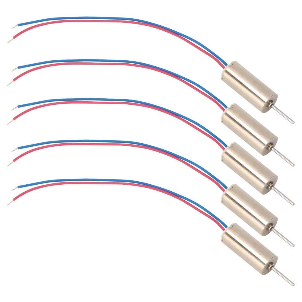 Coreless Motor, 5pcs 6x14mm High Speed 53200RPM Micro Coreless Motor DC3V Micro Brush Motor Suitable for Toy Tattoo Machine, Airplane Model, Remote Control Toy