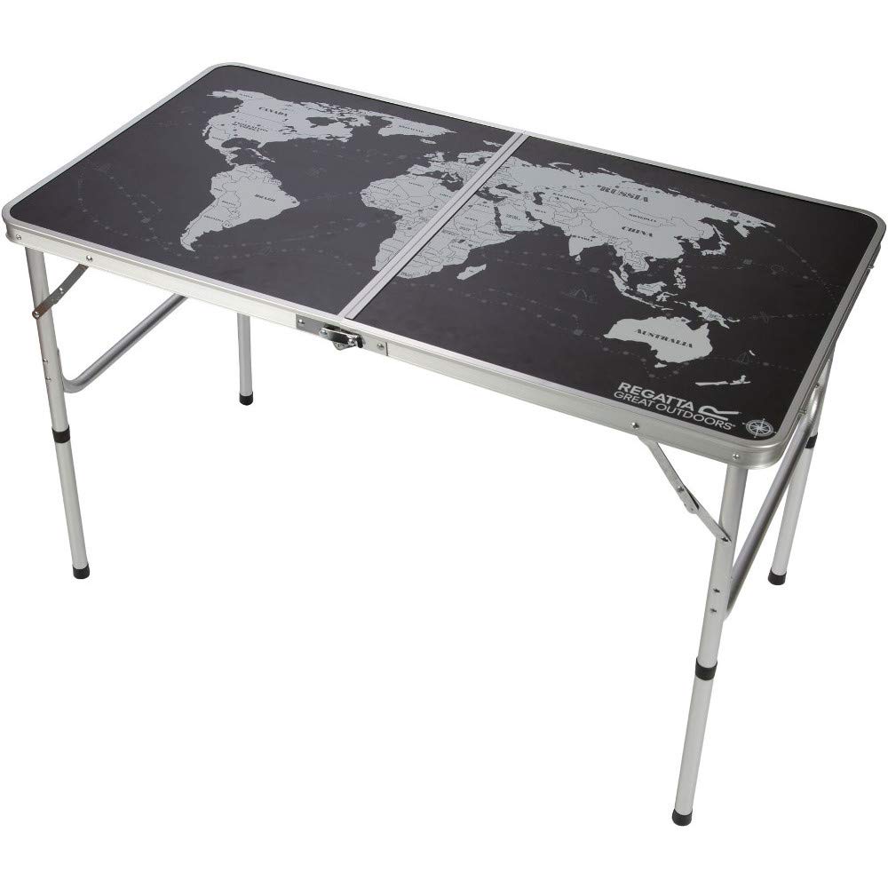Regatta RCE189 82E Unisex Adult Camping Table, Black/Silver