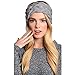 Womens Winter Knitted Headband - Crochet Twist Hair Band Headwrap Hat Cap Ear Warmer, #3 Gray, One Size