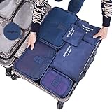 Cocoly 7pcs travel Organizers Packing Cubes Luggage Organizers Compression Pouches