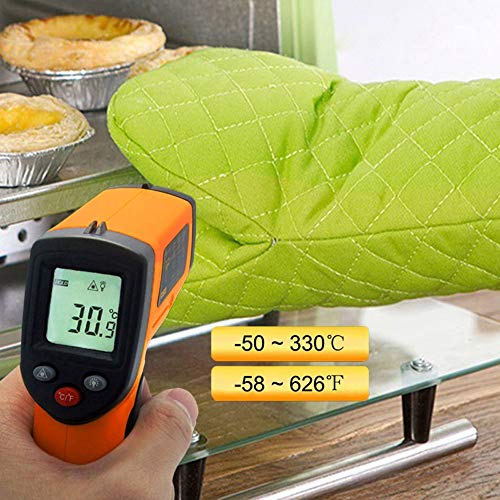 Pstars Portable Non-Contact LCD IR Infrared Digital Temperature Thermometer Gun Temperature Measurement Professional Thermometers Reliable Readings
