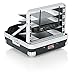 Gator Cases Microphone Hard Case; Holds (4) Wireless Microphone Systems with Half Rack Shelves and Storage for (4) Handheld Recievers (GM-4WR)