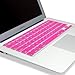 Kuzy Keyboard Cover Compatible with Pro 13 15 17 inch and Air 13.3 inch Silicone Skin Protector, Pink