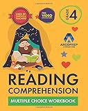 Paperback 4th Grade Reading Comprehension Workbook: Multiple Choice Workbook by ArgoPrep Book