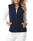 Fuinloth Women's Fleece Vest, Polar Soft Sleeveless