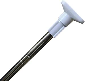 Amazon.com: Stainless Steel Adjustable Tension Shower Rod Round Head