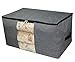 iwill CREATE PRO Large Waterproof Storage Bag for Wardrobe Organizer, Clothes, Garment, Bedding etc. 25.6X15.7X13.8, Dark Gray