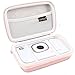 Canboc Shockproof Carrying Case Storage Travel Bag for HP Sprocket 2-in-1 2FB96A Portable Photo Printer Instant Camera, Fit Photo Paper, Mobile Printer Camera Protective Pouch Box, Rose Gold