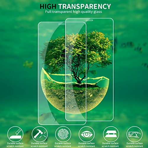 JACNITAD Compatible iPhone X Screen Protector,Tempered Glass Screen Protector Advanced Clarity Compatible Full Durable Screen Protector - Thumbnail 5