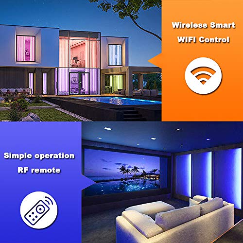 SHOPLED 16.4ft Smart WiFi LED Strip Lights with Alexa Tuya Smart, APP