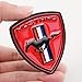 TOPOND Red Metal Running Horse Pony Car Door Fender Badge Hood Head Tailgate Emblem Rear Decal Sticker For Ford Mustang GT Accessories