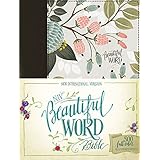 NIV, Beautiful Word Bible, Cloth over Board, Multi-color Floral: 500 Full-Color Illustrated Verses