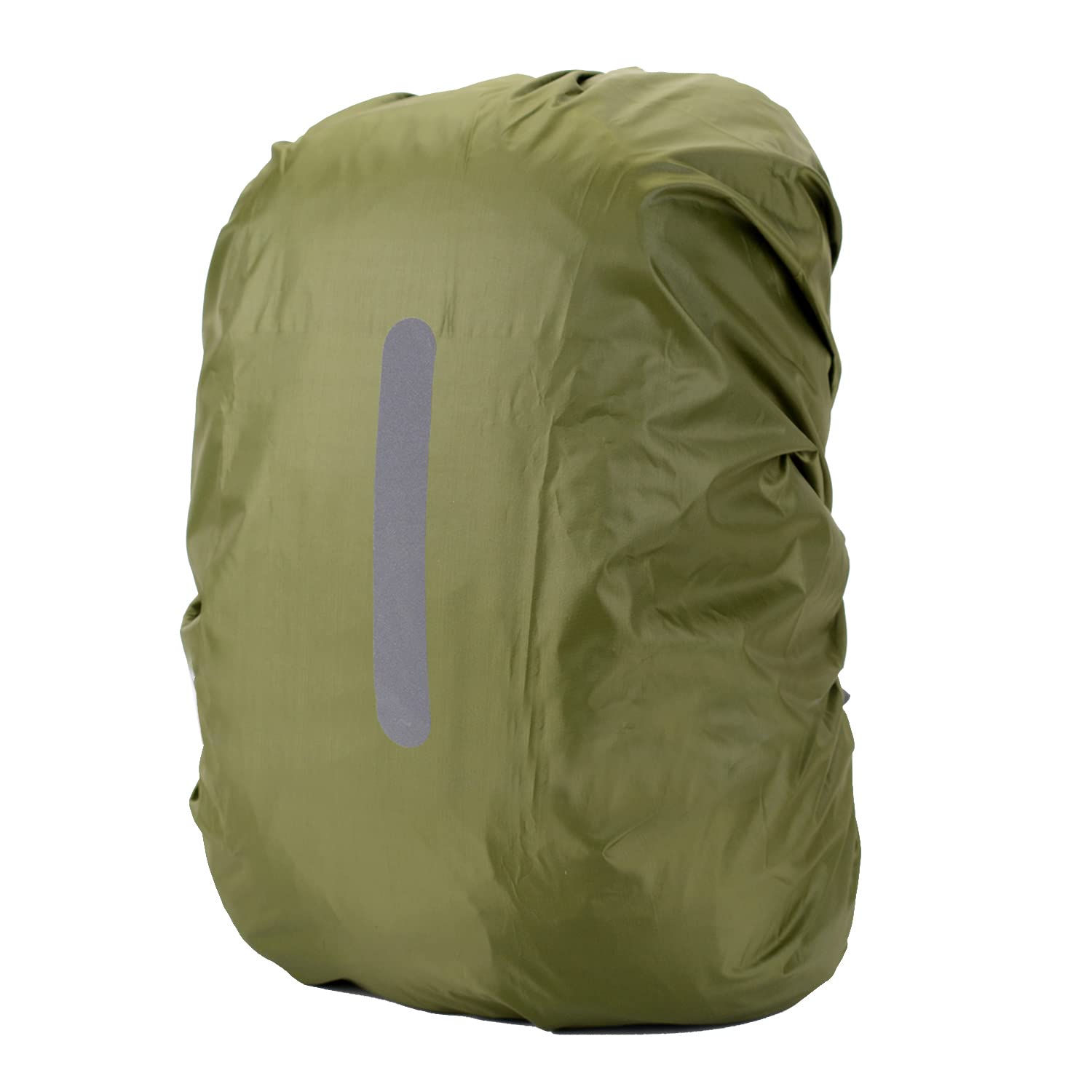 Photo 1 of HYCOPROT Waterproof Backpack Rain Cover(10-85L) Ultralight Compact Portable, Hi-Visibility with Reflective Strip Anti-dust for Hiking Camping Cycling Traveling (Army Green, XS (for 10-17L backpack))