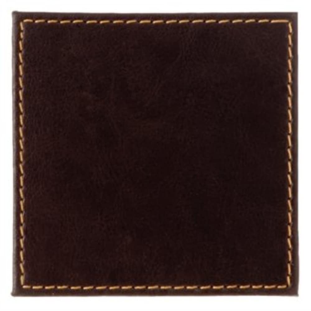 Stalwart CE296 Faux Leather Coaster