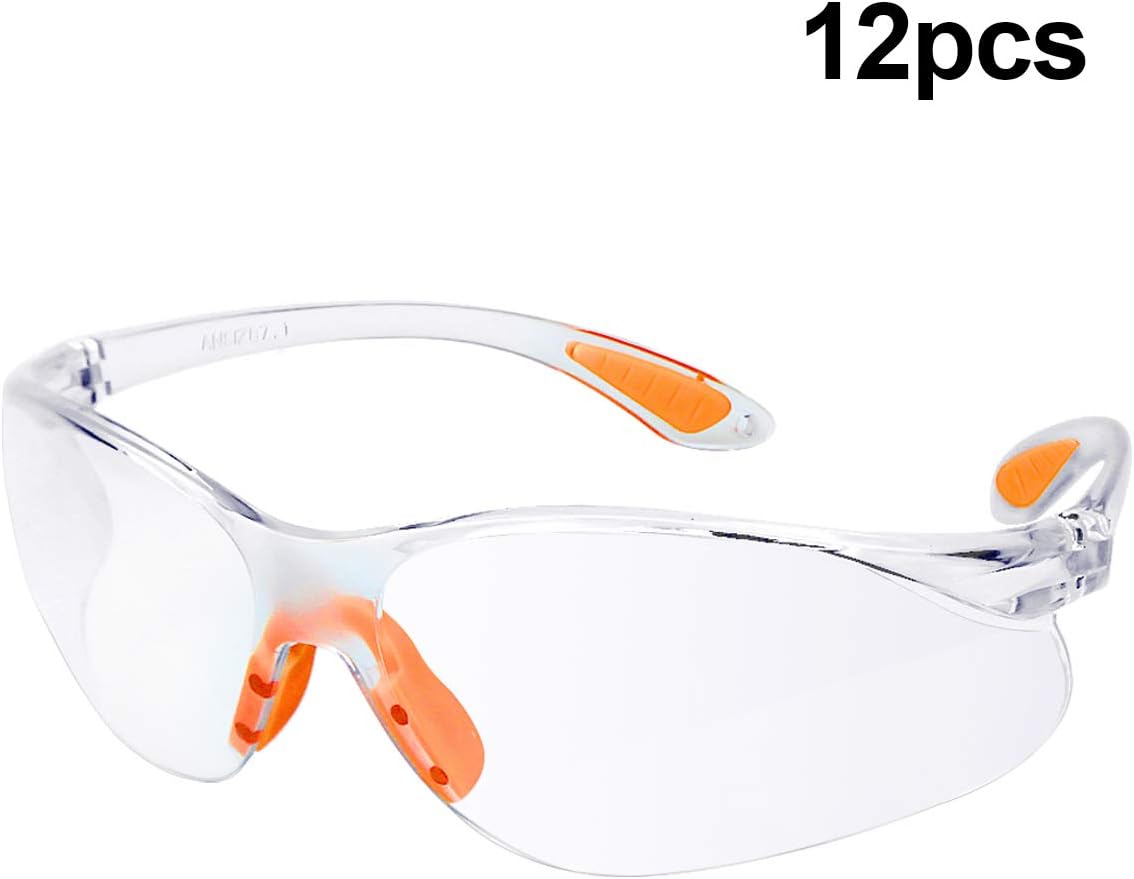 Safety Glasses 12 Pack Protective Eyewear Safety Goggles Eye Protection