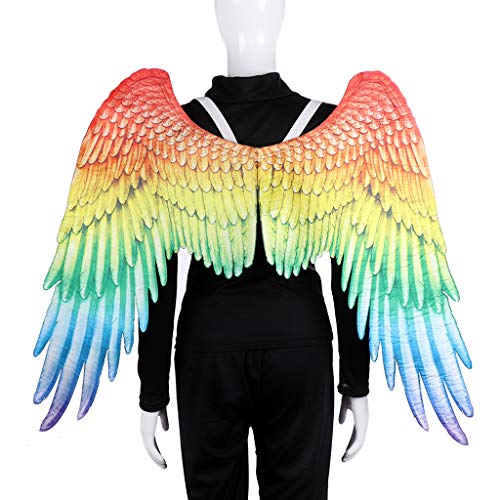 Chenway Cosplay Wings Angel Halloween Costume Accessory Wings/Glove Paw Mardi Gras Cosplay Pretend Play Dress Up (A) - Thumbnail 7