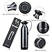 Zzanggu Narrow Mouth Insulated Stainless Steel Water Bottle with Handle Strap Double Walled Keep Cold No Sweating, 17 Ounce(500 ml), Black