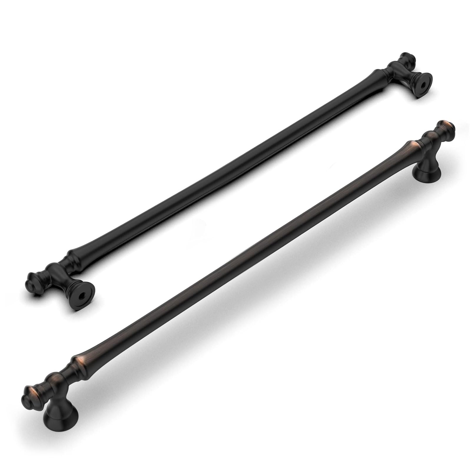 Photo 1 of Amerdeco 10 Pack Oil-Rubbed Bronze Cabinet Pulls, 10 Inch Hole Center, Modern Style, Easy to Install, Durable, Indoor Use, Kitchen, Bathroom