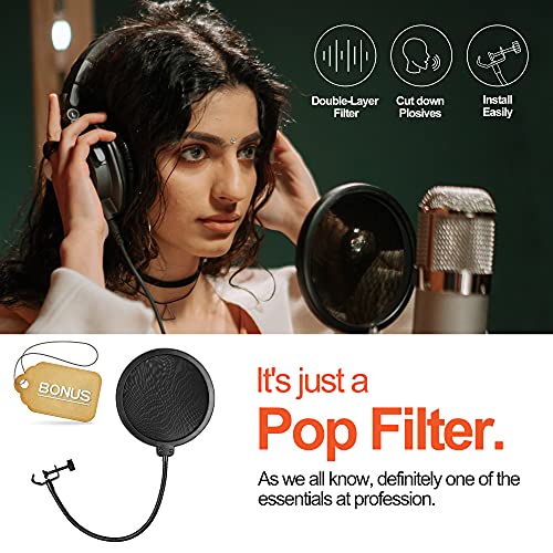 Mic Stand Microphone Boom Tripod Stands for Singing Recording Stage