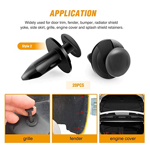 6 GOOACC+Retainer+Plastic+Fasteners+Chrysler