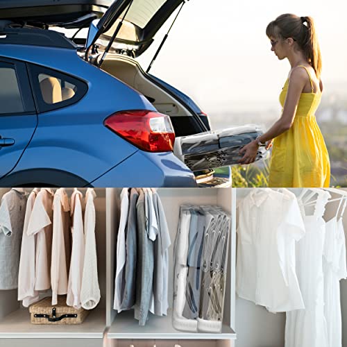 Houseables Plastic Storage Bags, Zipper Case, Clear, 18" x 15", 5 Pack