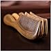 VAMIX Natural Green Sandalwood Comb – No Static Wooden Hair Comb With Rounded Handle