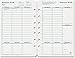 Franklin Covey Classic Planner Refill, January - December 2018 (35419-18) 1 year planner 5-1/2 x 8-1/2 each page