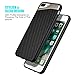 iPhone 8 Plus, iPhone 7 Plus Compatible Case, Microseven [Carbon Fiber Finish] [Light Thin Cover] [Non Slip] [Bulit-in Metal Plate Works with a Magnet Mount ] Case for iPhone 8 Plus,7 Plus