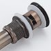 KES Bathroom Sink Drain with Overflow Push and Seal Pop-up Drain for Bathroom Sink Vessel, Antique Bronze, S2008A-3