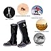 YUEDGE Waterproof Snow Boot Gaiters 600D Anti-Tear Oxford Fabric for Outdoor Hiking Walking Hunting Climbing Trimming Grass(Black)