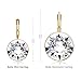 MYJS Bella Earrings with 4 Crt Clear Swarovski Crystals Gold Plated